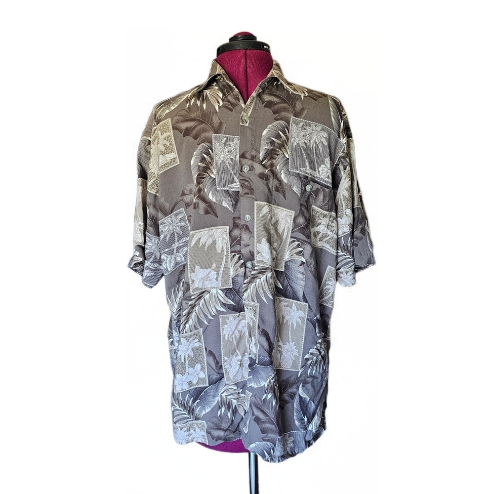 Campia Moda Vintage Made In Korea Mens Button Down Shirt 80s 90s